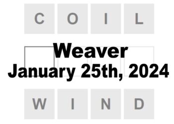 Daily Weaver Answers - 25th January 2024
