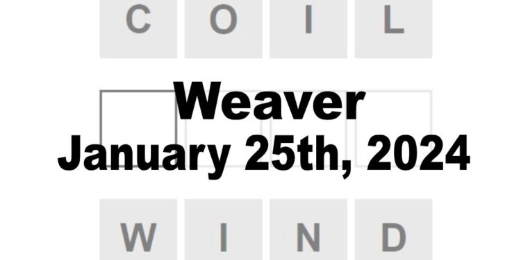 Daily Weaver Answers - 25th January 2024
