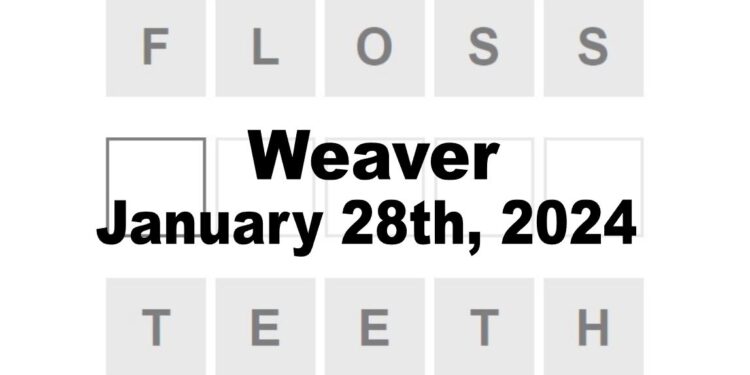 Daily Weaver Answers - 28th January 2024