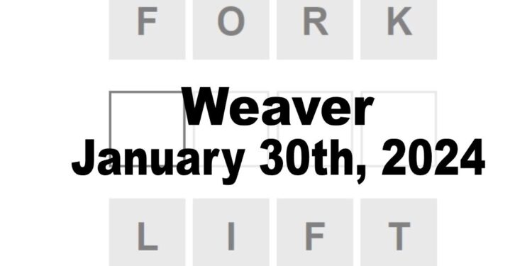 Daily Weaver Answers - 30th January 2024