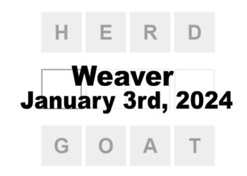 Daily Weaver Answers - 3rd January 2024