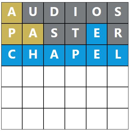 Daily Word Hurdle #1441 Morning Answer - 8th January 2024
