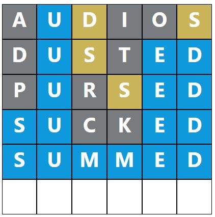 Daily Word Hurdle #1474 Afternoon Answer - 24th January 2024