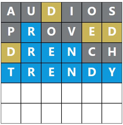 Daily Word Hurdle #1478 Afternoon Answer - 26th January 2024