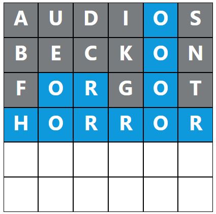 Daily Word Hurdle #1479 Morning Answer - 27th January 2024