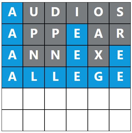 Daily Word Hurdle #1484 Afternoon Answer - 29th January 2024