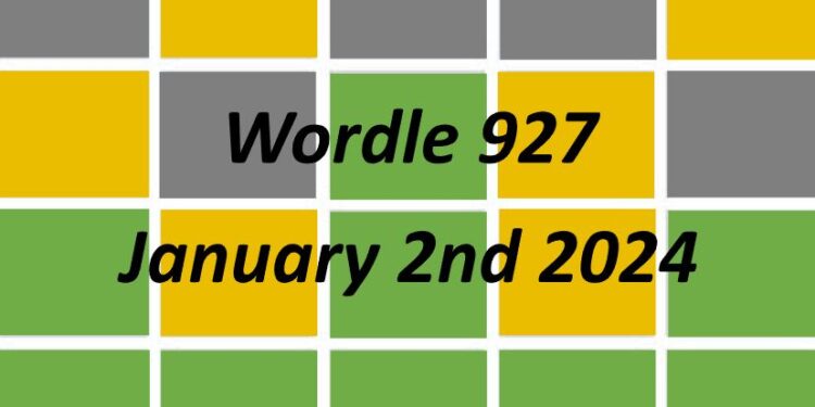 Daily Wordle 927 - 2nd January 2024