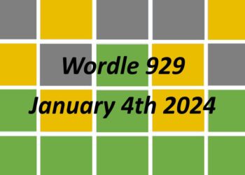 Daily Wordle 929 - 4th January 2024