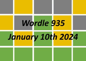 Daily Wordle 935 - 10th January 2024