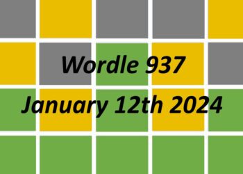Daily Wordle 937 - 12th January 2024