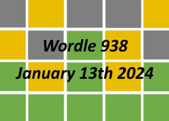 Daily Wordle 938 - 13th January 2024