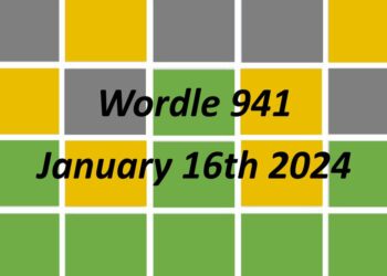 Daily Wordle 941 - 16th January 2024