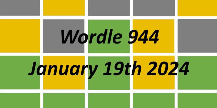 Daily Wordle 944 - 19th January 2024