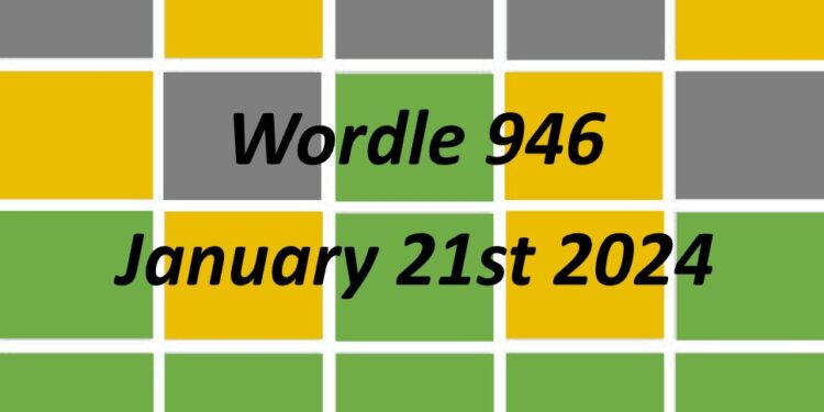 Daily Wordle 946 - 21st January 2024