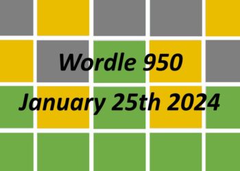 Daily Wordle 950 - 25th January 2024