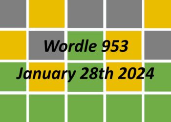 Daily Wordle 953 - 28th January 2024