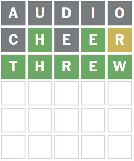 Daily Wordle Answer 935 - 10th January 2024