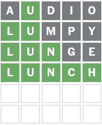 Daily Wordle Answer 940 - 15th January 2024