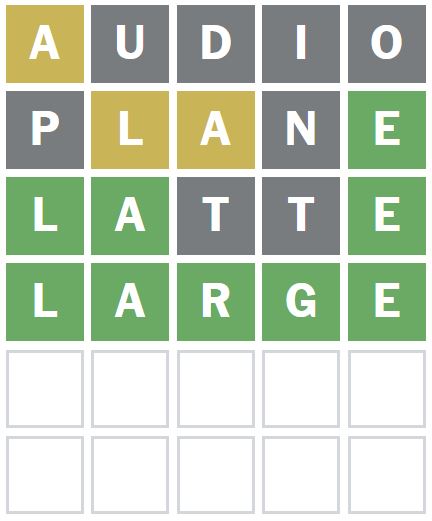Daily Wordle Answer 945 - 20th January 2024