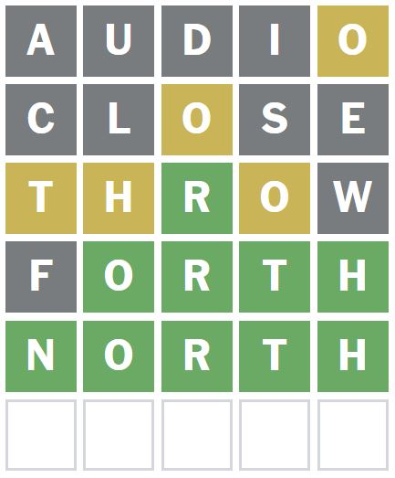 Daily Wordle Answer 946 - 21st January 2024