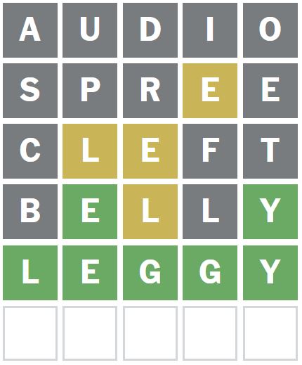 Daily Wordle Answer 954 - 29th January 2024
