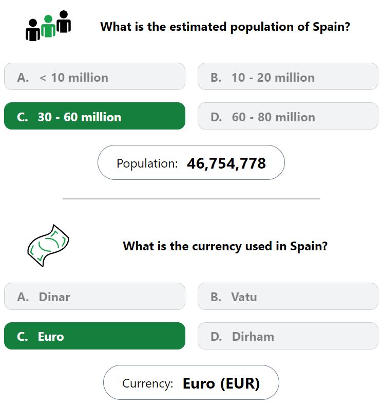 Daily Worldle 714 Bonus Currency & Population Answer - January 5th 2024