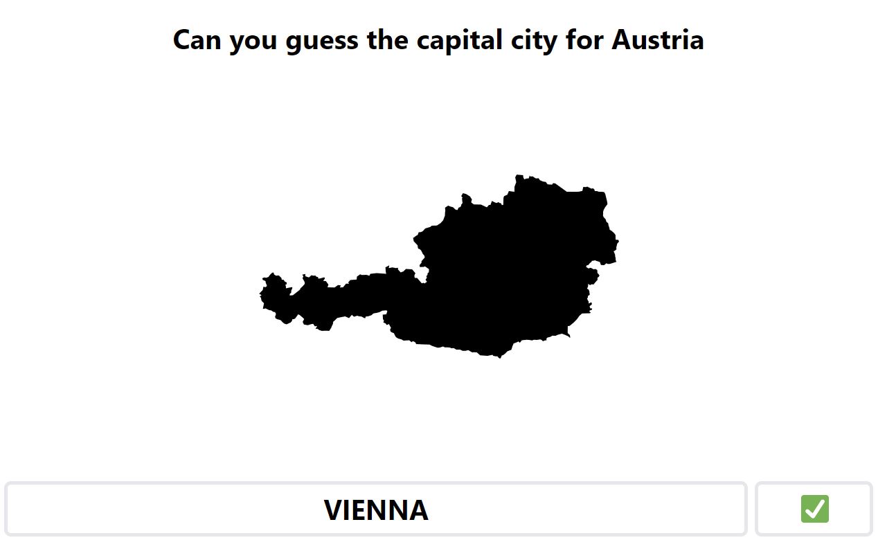 Daily Worldle 718 Bonus Capital City - January 9th 2024