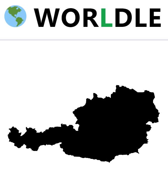 Daily Worldle 718 Country - January 9th 2024