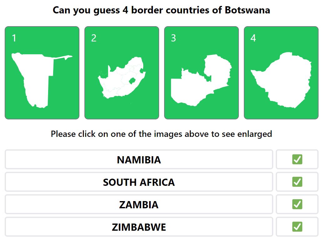 Daily Worldle 723 Bonus Neighbouring Countries Answers - January 14th 2024