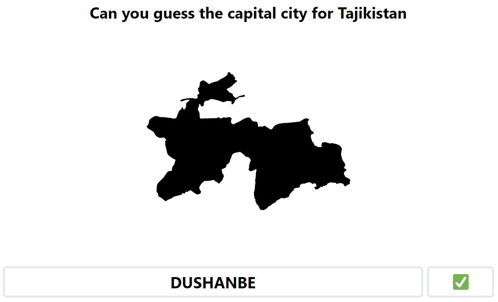 Daily Worldle 724 Bonus Capital City - January 15th 2024