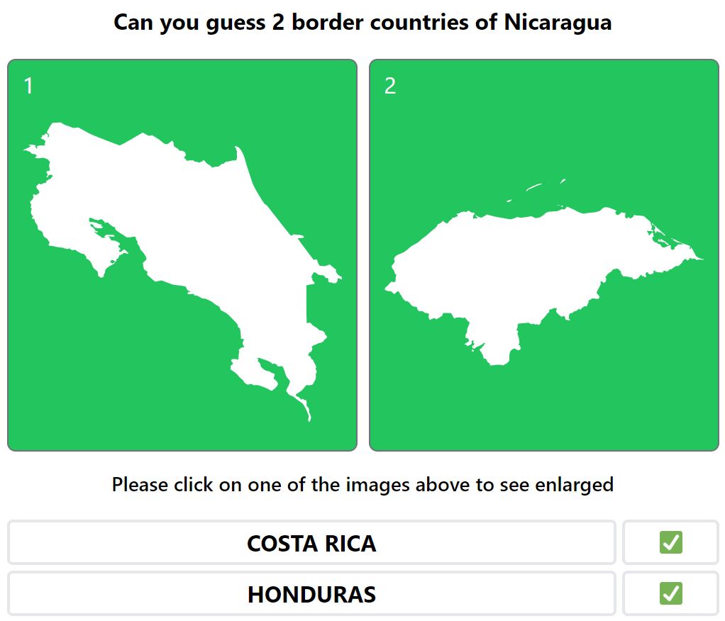 Daily Worldle 725 Bonus Neighbouring Countries Answers - January 16th 2024
