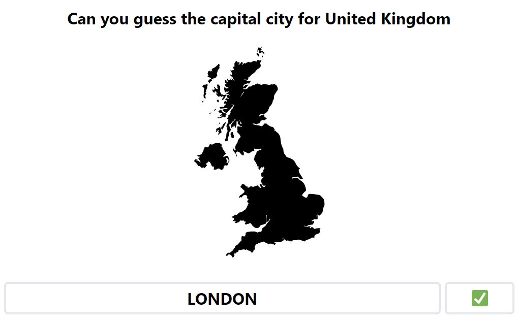 Daily Worldle 734 Bonus Capital City - January 25th 2024