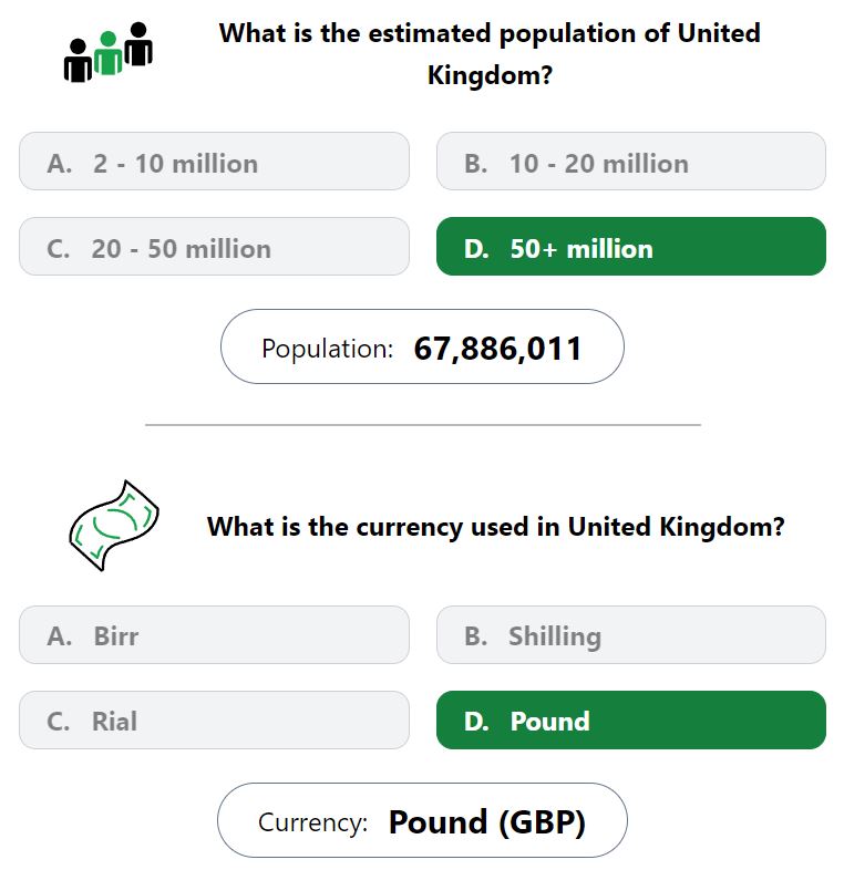 Daily Worldle 734 Bonus Currency & Population Answer - January 25th 2024