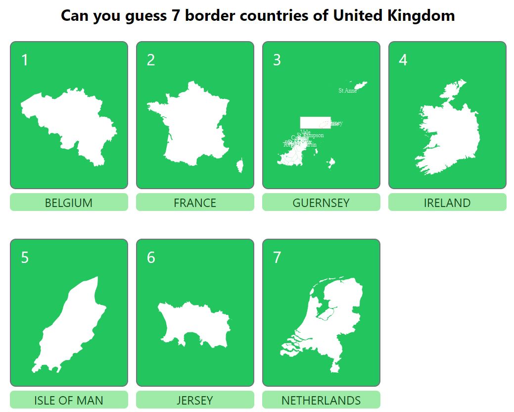 Daily Worldle 734 Bonus Neighbouring Countries Answers - January 25th 2024