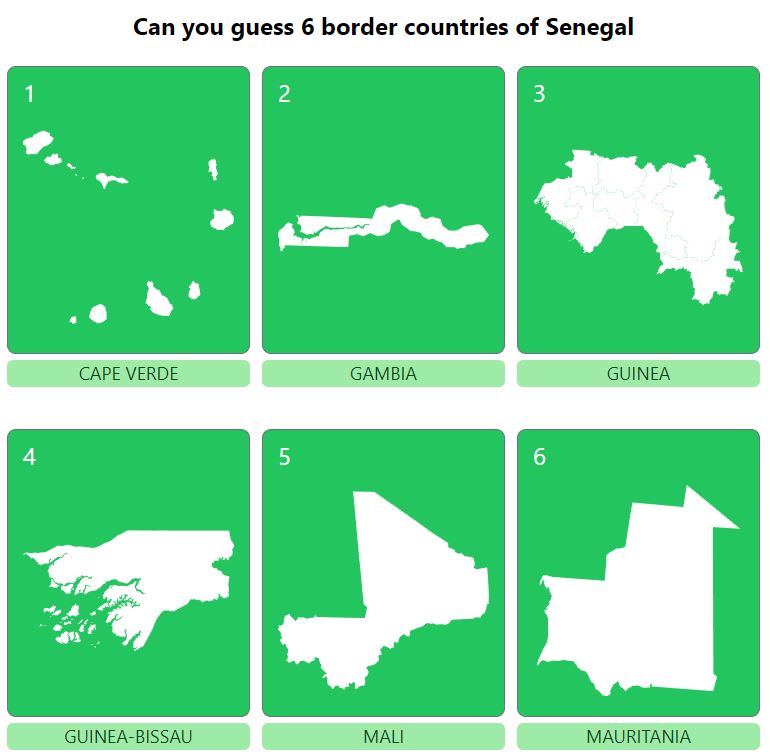 Daily Worldle 735 Bonus Neighbouring Countries Answers - January 26th 2024