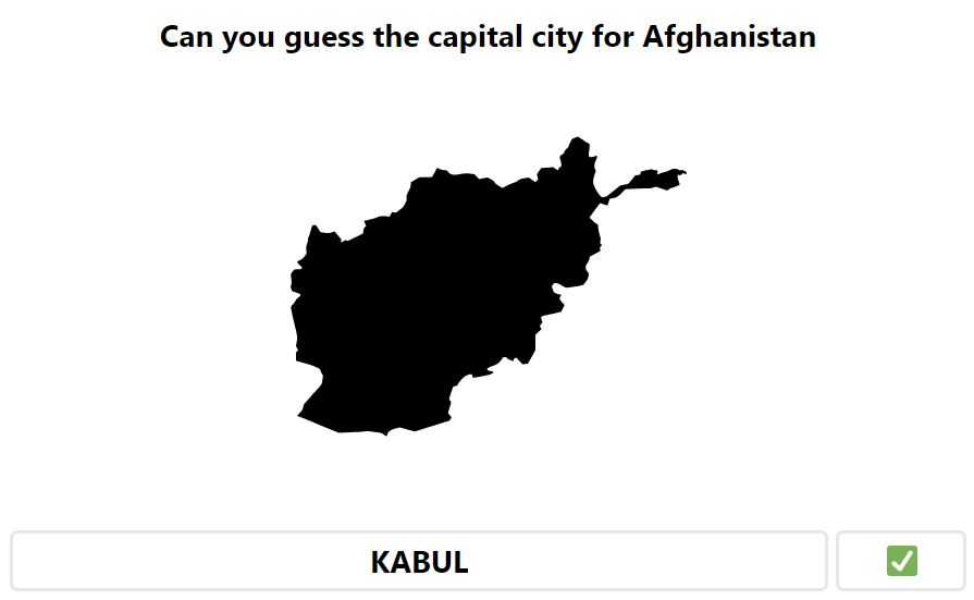 Daily Worldle 739 Bonus Capital City - January 30th 2024