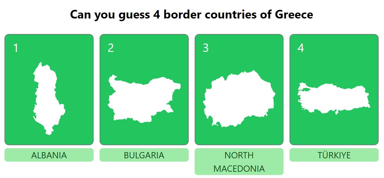 Daily Worldle 741 Bonus Neighbouring Countries Answers - February 1st 2024