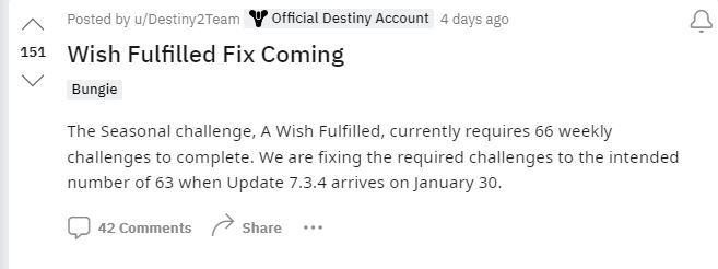 Destiny 2 7.3.4 Patch Update Notes