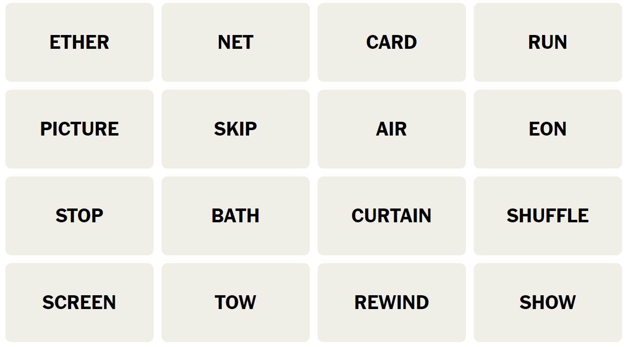 Daily NYT Connections 244 Puzzle - 9th February 2024
