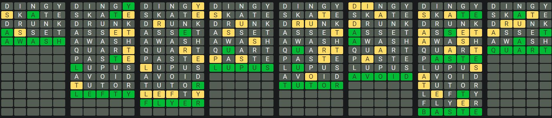 Daily Octordle 743 Rescue Answer - February 6th 2024