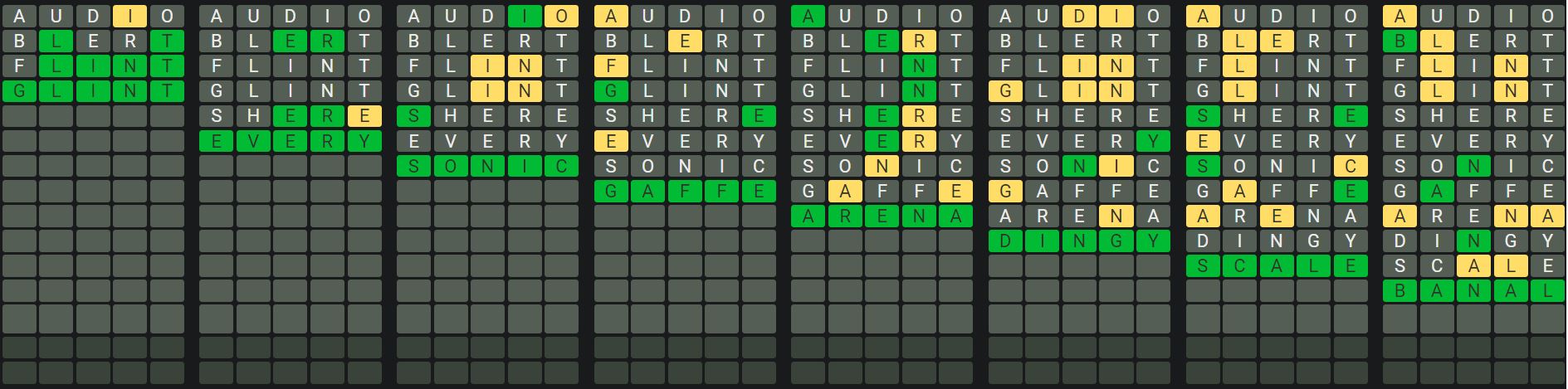 Daily Octordle 745 Sequence Answer - February 8th 2024