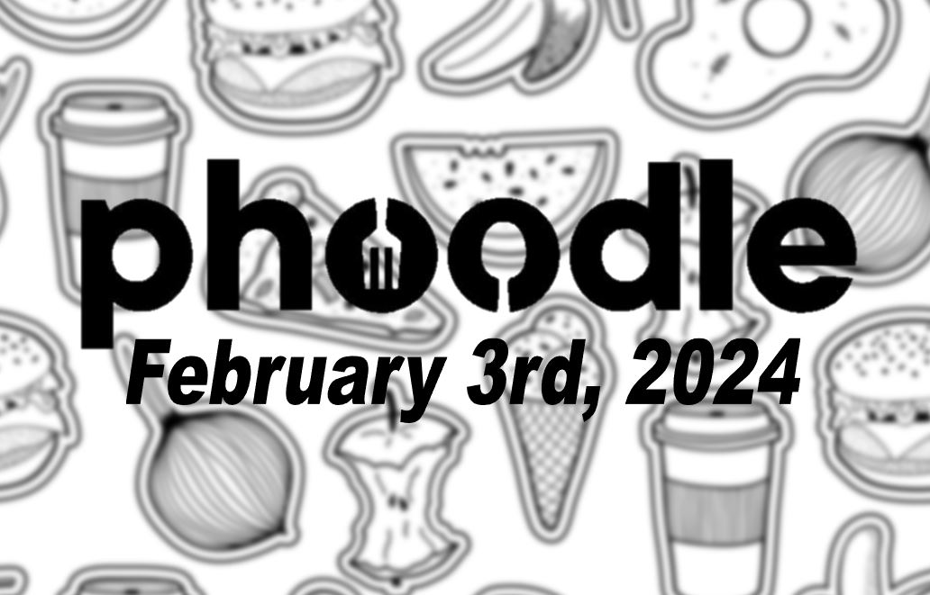 Daily Phoodle - 3rd February 2024