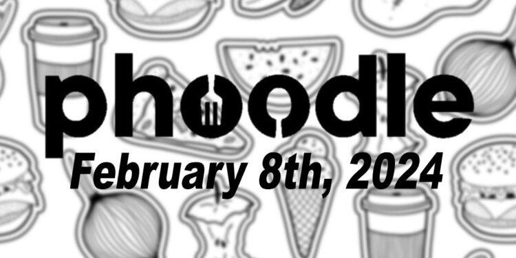 Daily Phoodle - 8th February 2024