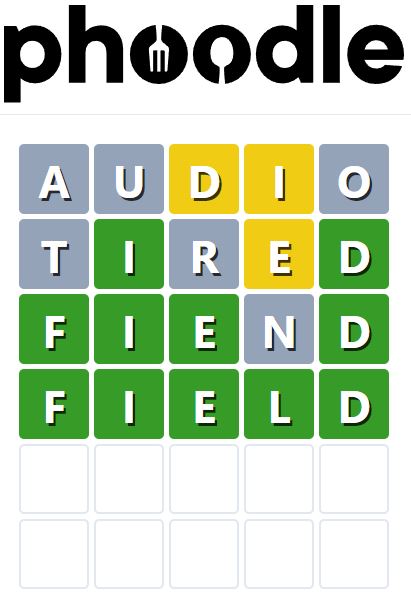 Daily Phoodle Answer 638 - 5th February 2024