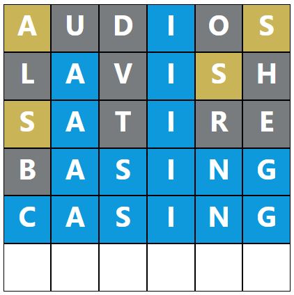 Daily Word Hurdle #1504 Afternoon Answer - 8th February 2024