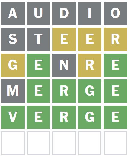 Daily Wordle Answer 960 - 4th February 2024