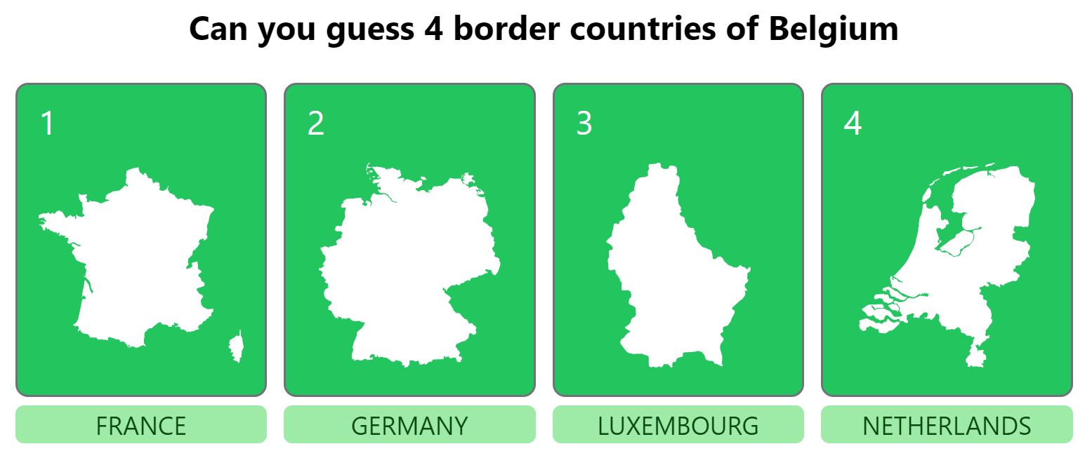 Daily Worldle 742 Bonus Neighbouring Countries Answers - February 2nd 2024