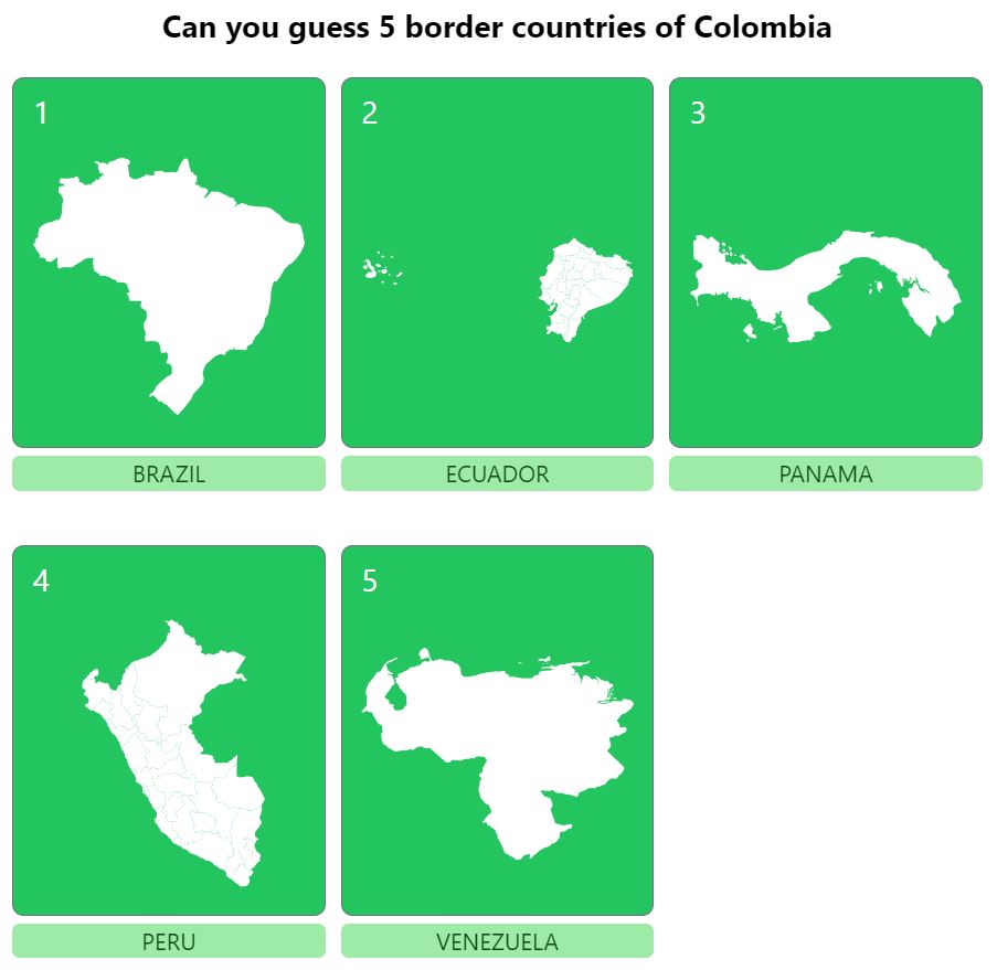 Daily Worldle 748 Bonus Neighbouring Countries Answers - February 8th 2024