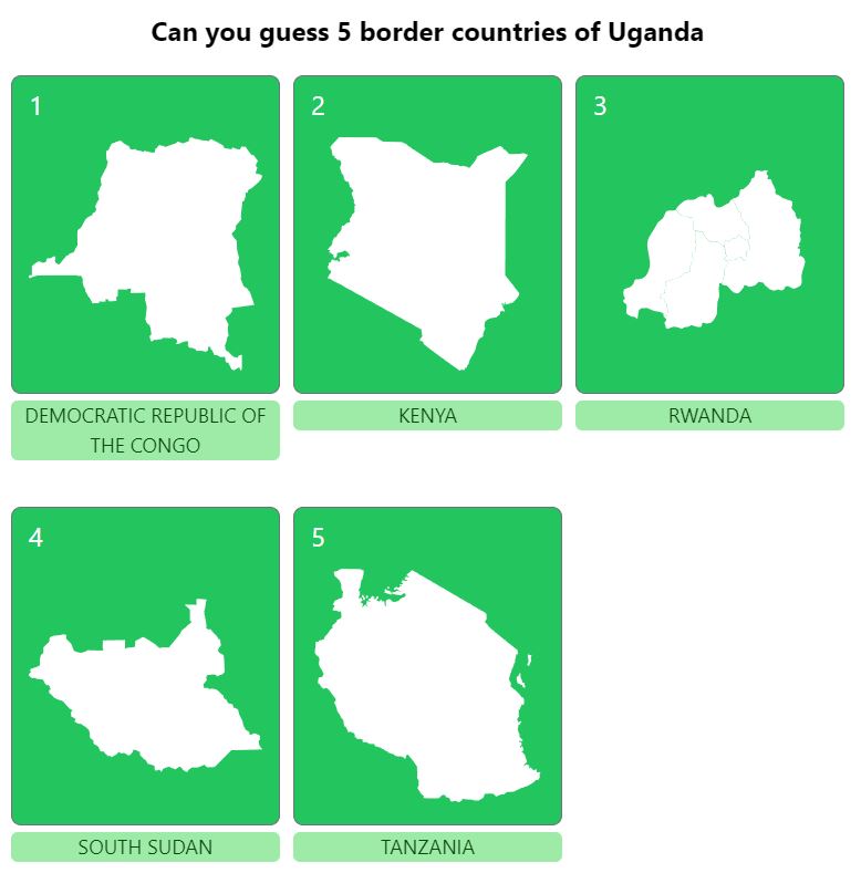 Daily Worldle 749 Bonus Neighbouring Countries Answers - February 9th 2024