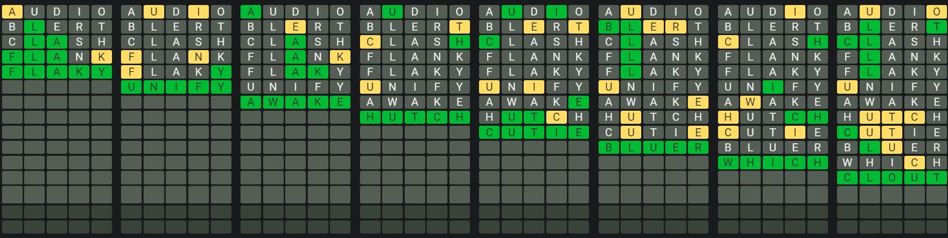 Daily Octordle 853 Sequence Answer - May 26th 2024